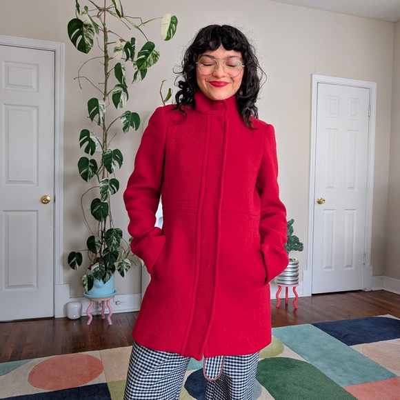 Banana Republic Jackets & Blazers - Banana Republic Red Wool Coat